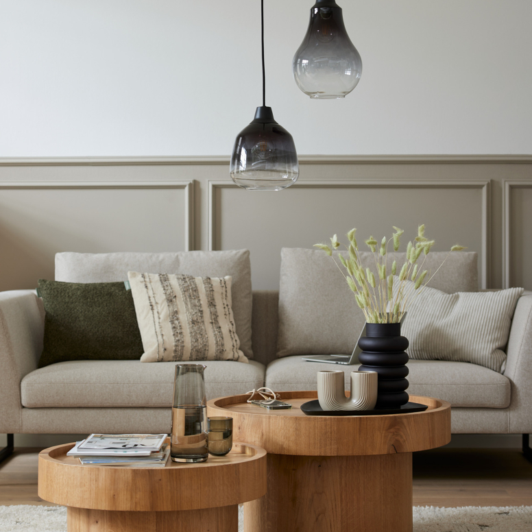 ROOMIO Sofa 4101 in beige als Zweisitzer